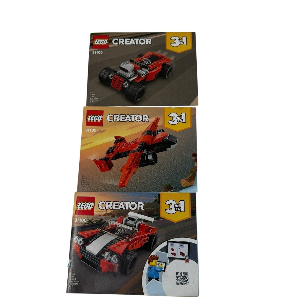 Lego Creator 3-1 31100‎ Instructions Manual Booklet ONLY Sports Car Toy